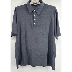 Vakko Polo Shirt Mens Golf Charcoal Short‎ Sleeve Size XL